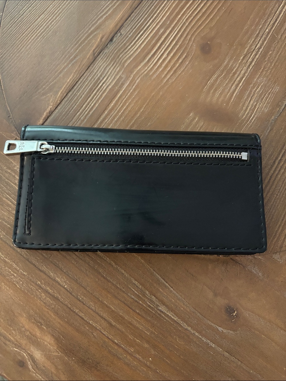 Ralph Lauren Vintage, Classic Black Glossy Patent Leather Wallet. EUC! - Picture 4 of 11